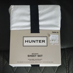 Hunter Brushed White Sheet Set - Twin XL